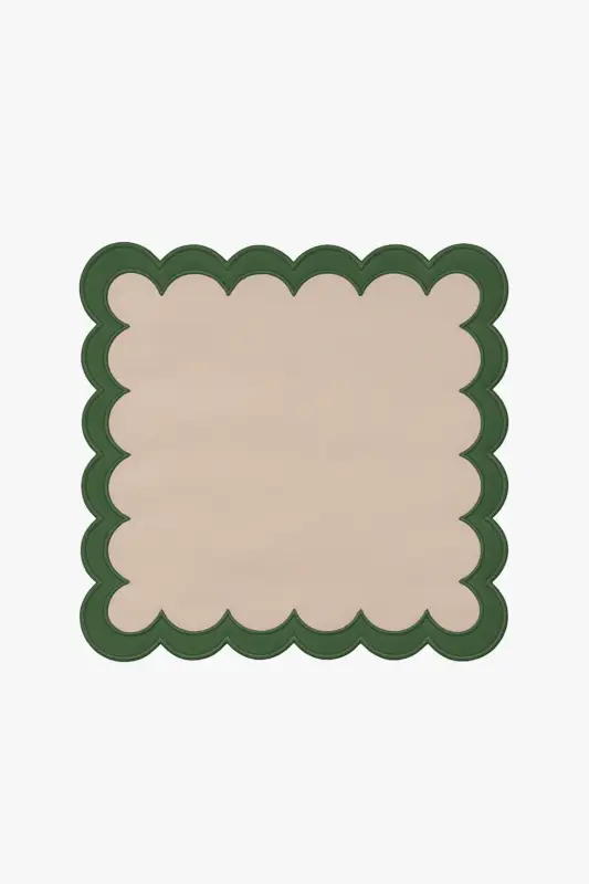 Shell-shaped coastal placemat in cotton linen Marque