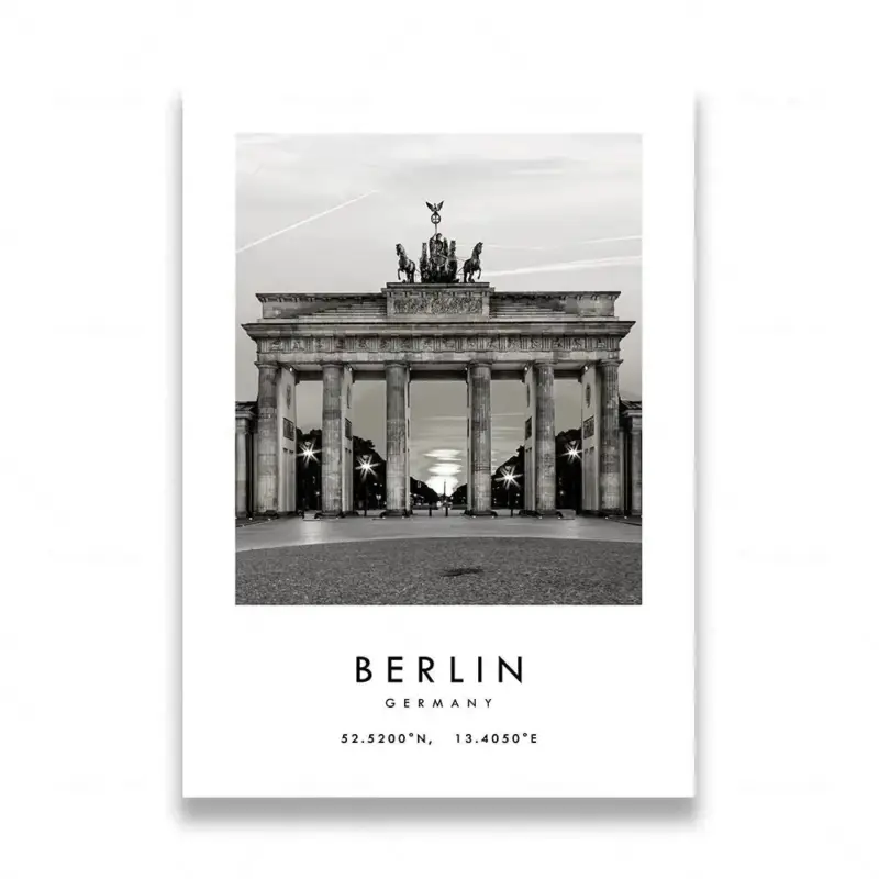 Black and white travel photographic poster rome las vegas Nouvel Arrivage