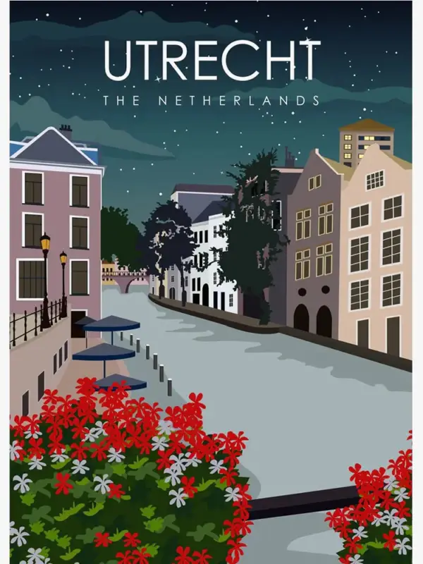 World famous landscape tourist poster Vente Directe