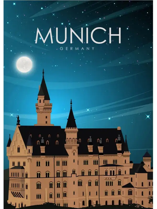 Commander Vite World tourism poster for wall decoration