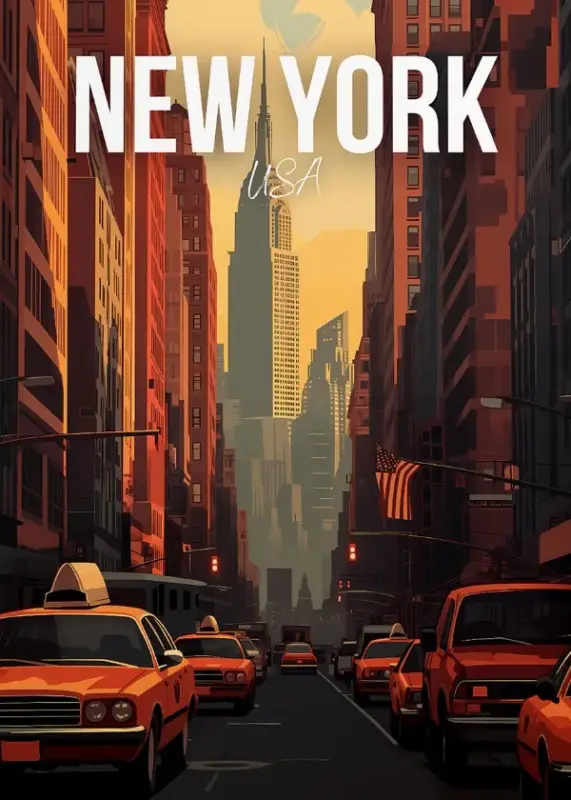 Travel poster barcelona budapest havana wall decor Solde