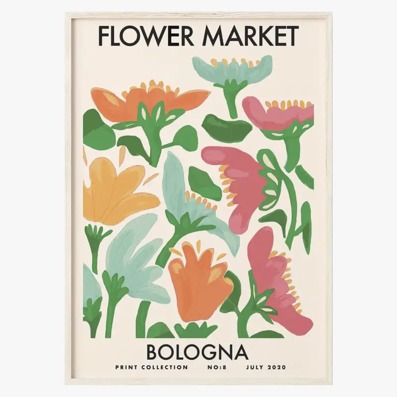 Meilleure Vente Floral abstract poster nordic style wall decoration