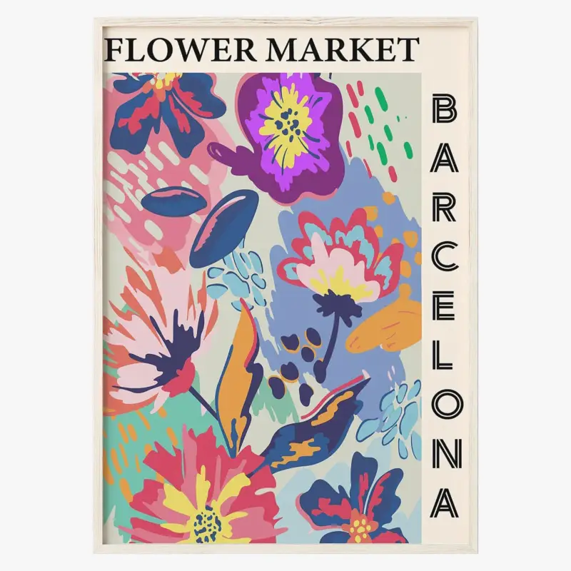 Jusqu'à Épuisement Des Stocks Abstract floral poster canvas painting nordic wall art