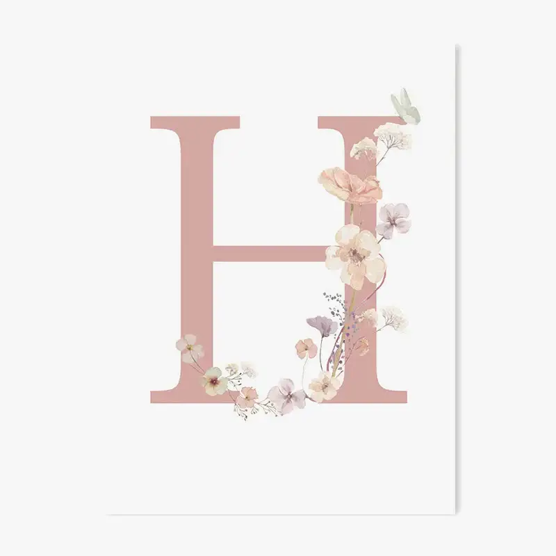 Pas Cher Personalised wildflower print children's wall decoration