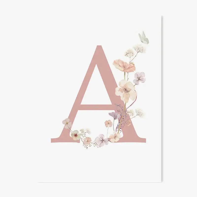Commander Vite Personalised wildflower nursery wall art poster