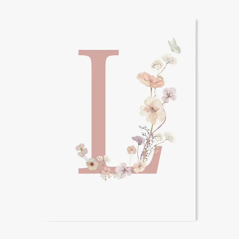 Commande En Gros Personalised wildflower nursery wall poster