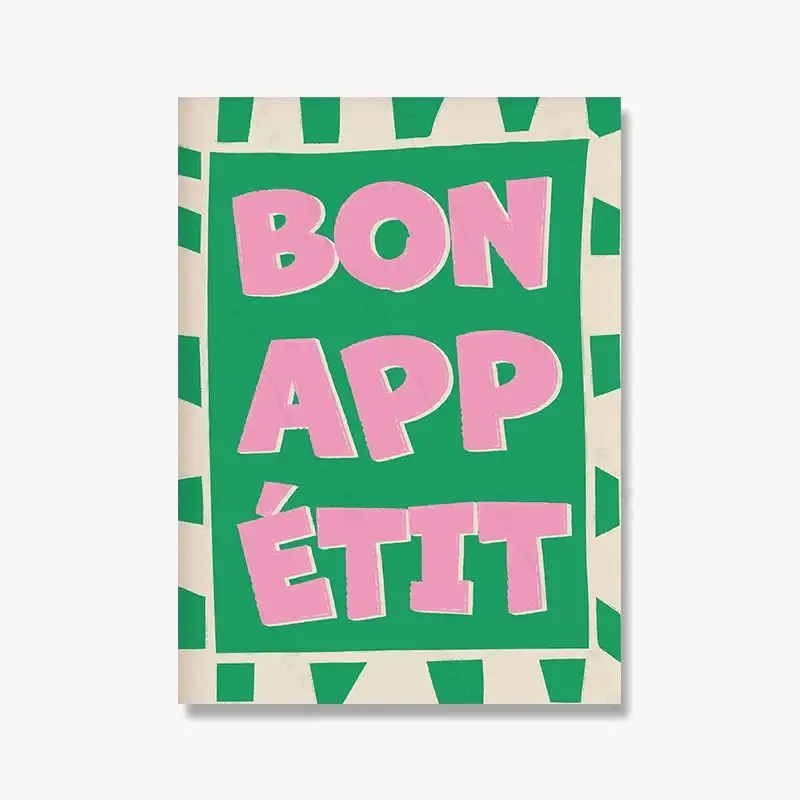 Populaire Disco quote art print 'mon chéri' food poster for kitchen d...