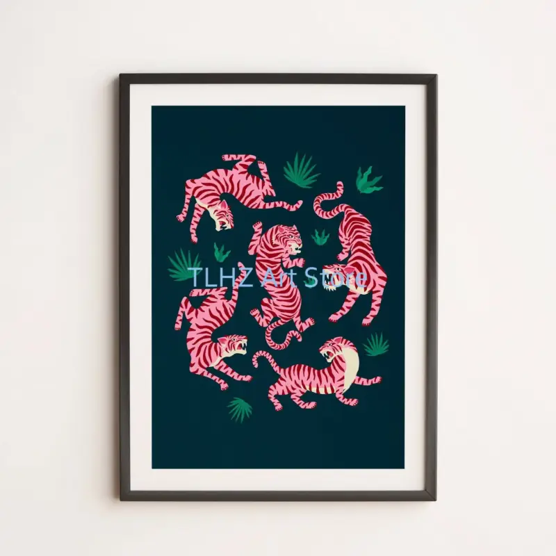 Retro posters with flower quotes and dog for artistic decor Meilleur Prix