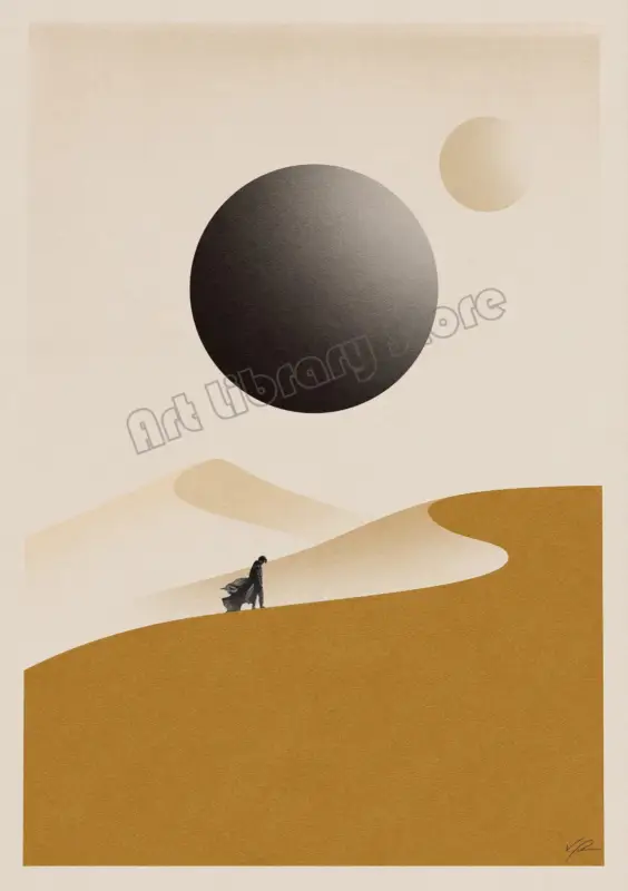 Quantité Limitée Retro abstract poster inspired by classic films wall art