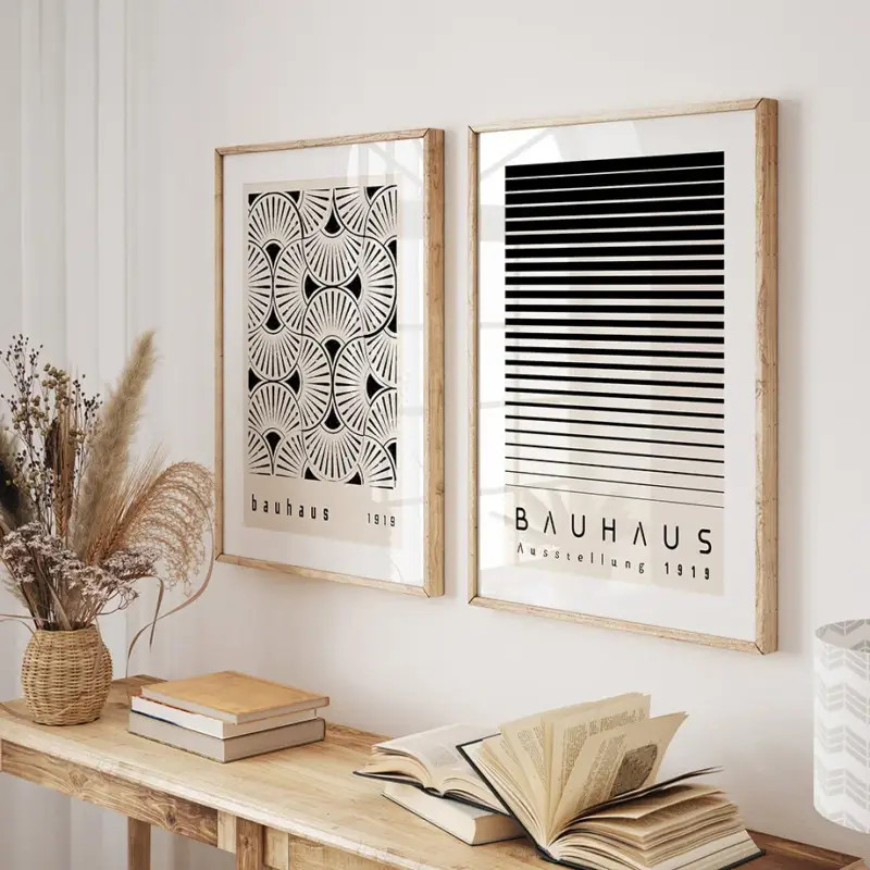 Nordic boho geometric abstract posters for interior decoration Retour Gratuit