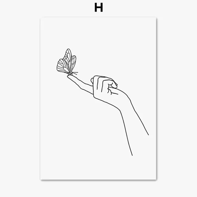 Abstract minimalist couple posters decorative wall art Commander Vite