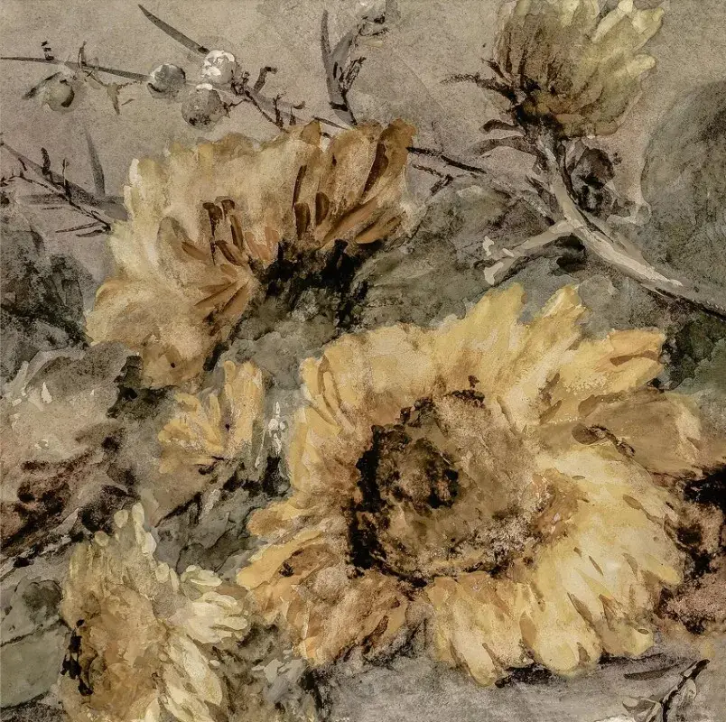 Acheter Direct Vintage still life poster with flowers and sunflowers