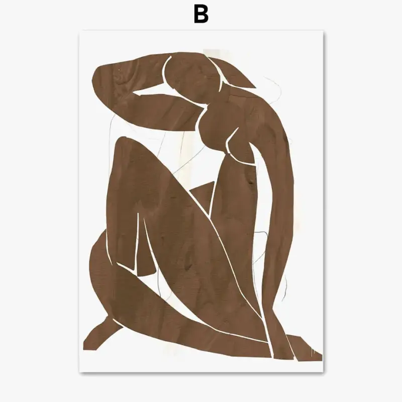 Abstract vintage poster inspired by picasso and matisse for wall de… Soldes
