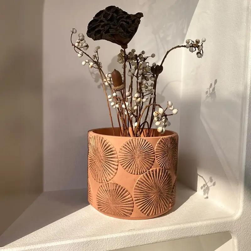 Modern silicone mould for diy cement plant pots Produit De Marque