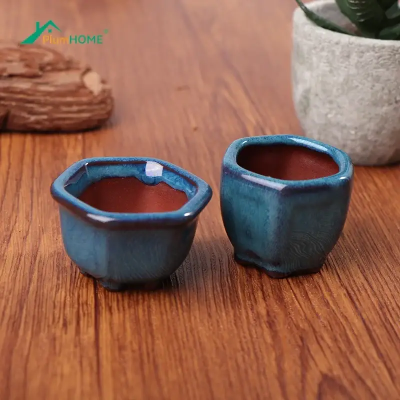 Commander Maintenant Mini ceramic bonsai pots for succulents handmade