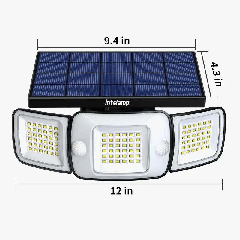 Prix Promo Outdoor solar lights with motion sensor and wide illumination