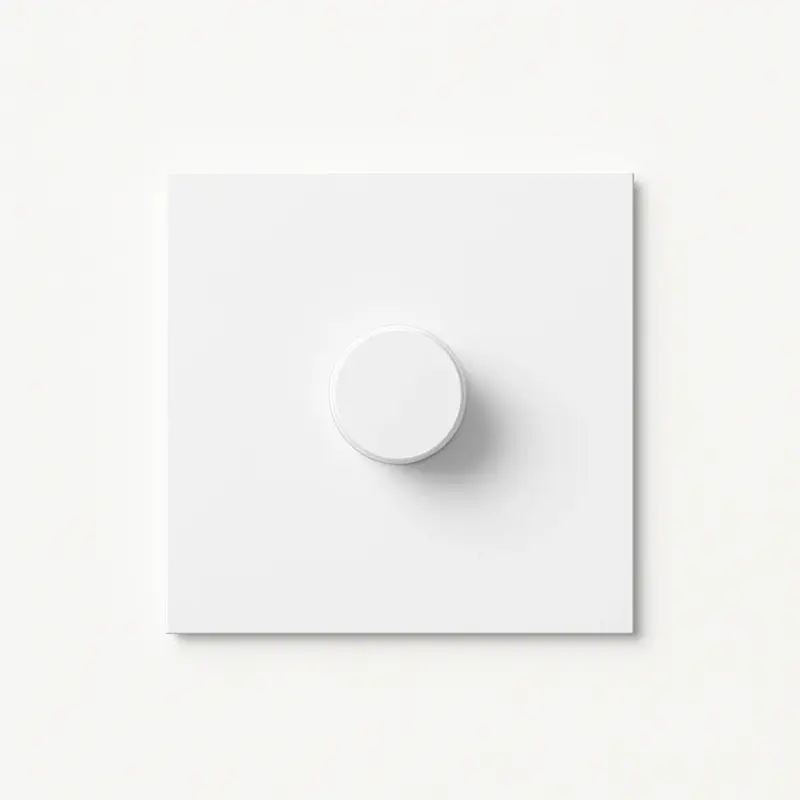 Meilleure Vente Matte white steel dimmer switch