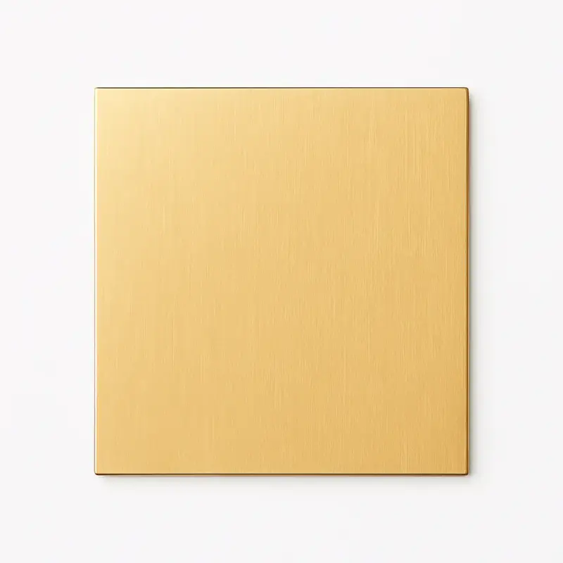 Flat brushed gold steel socket cover Promotion