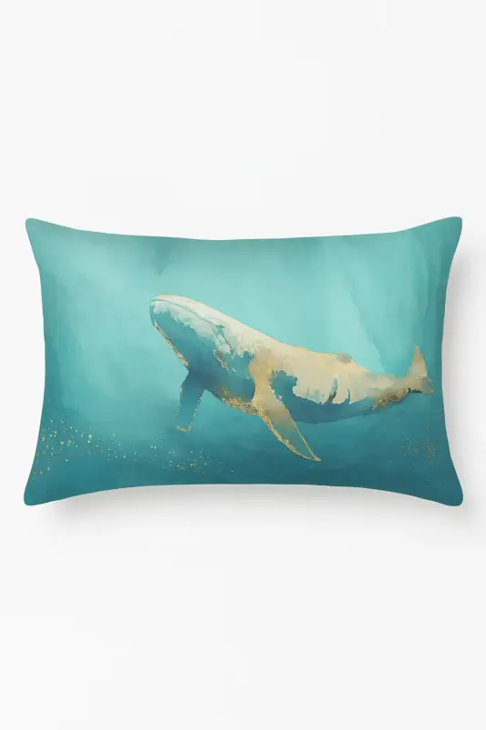 Paiement Sécurisé Decorative rectangular pillowcase with chinese watercolour stripes