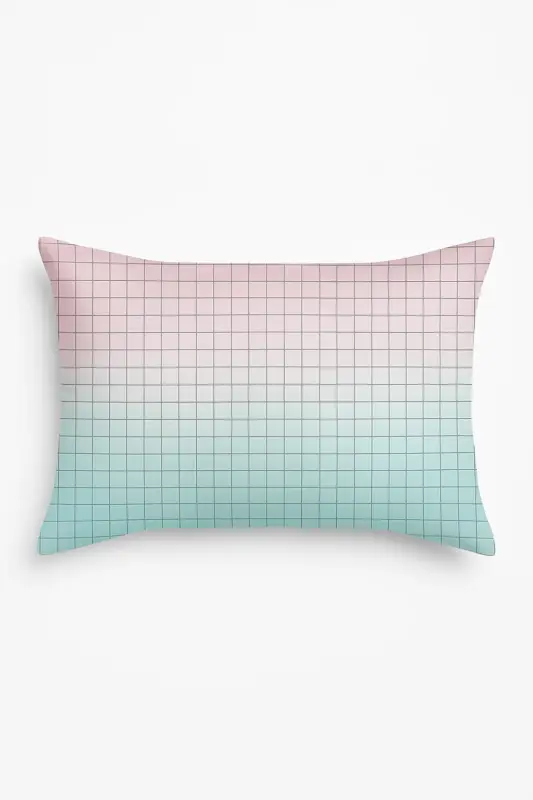 Pink geometric cushion cover for interior decoration Bon Plan