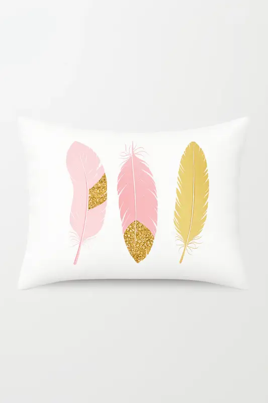 Decorative pink geometric cushion cover for trendy home decor Authentique