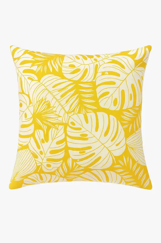 Yellow square cushion cover for interior decoration Prix Cassé