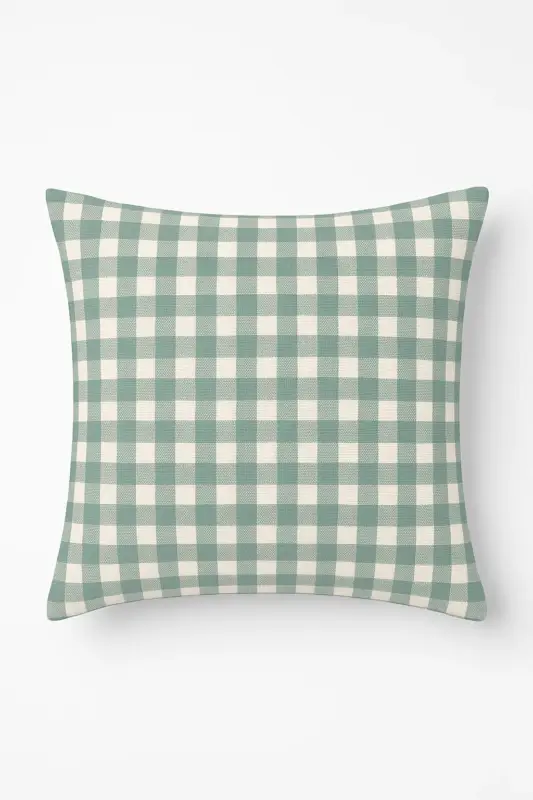 Bon Plan Green abstract geometric cushion cover for sofa