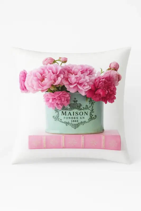 Pink cushion cover nordic style for sofa bed wedding Authentique