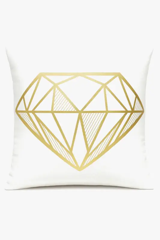 Modern geometric plant motif cushion cover for sofa Satisfait Ou Remboursé
