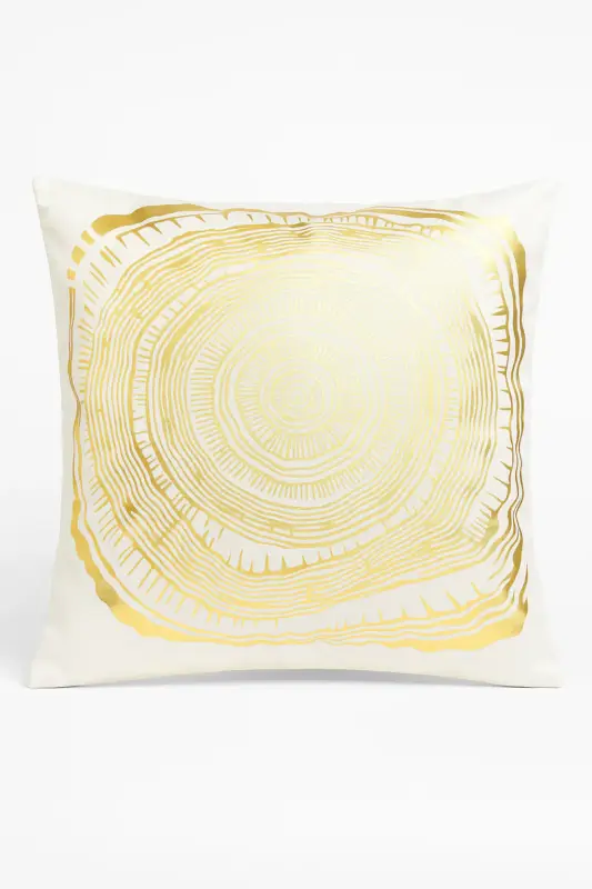 Offre Limitée Modern cushion cover with geometric decorative leaf design