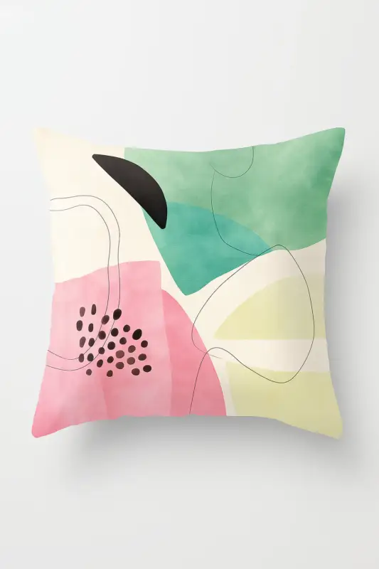 Housse de coussin abstraite nordique pour décoration intérieure Vente Directe