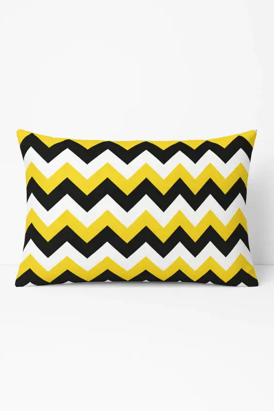 Yellow geometric cushion cover for interior decoration Must-Have