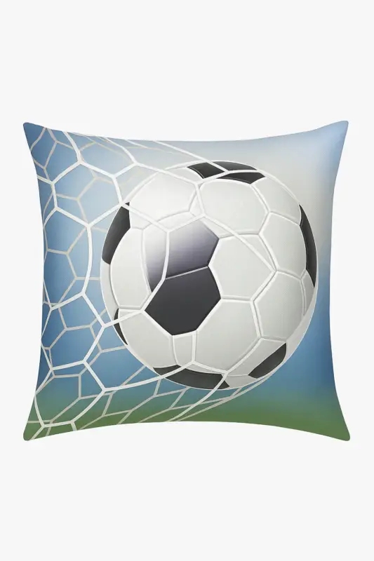 Football cushion cover for modern interior decor Satisfait Ou Remboursé