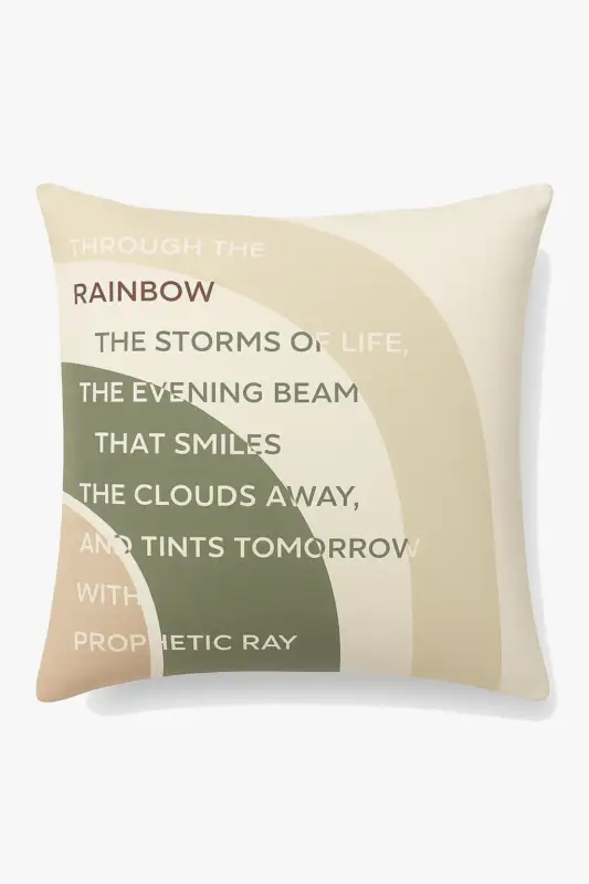 Decorative green abstract floral cushion cover Offre Limitée