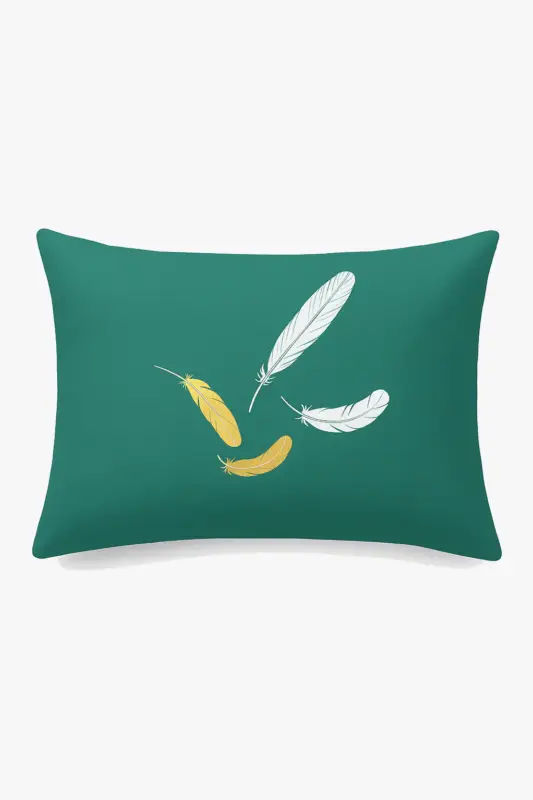 Top Vente Rectangular decorative cushion feather pattern 30 x 50 cm