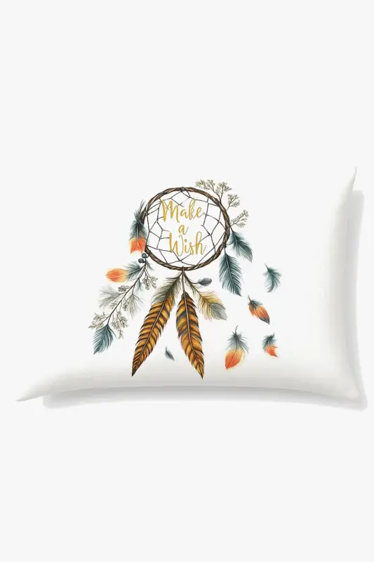 Offre Limitée Rectangular decorative cushion with feather pattern 30x50 cm