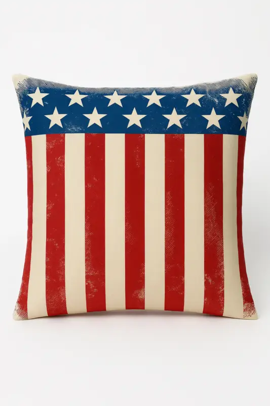 Housse de coussin carrée imprimée love usa pour décoration intérieure Offre Limitée