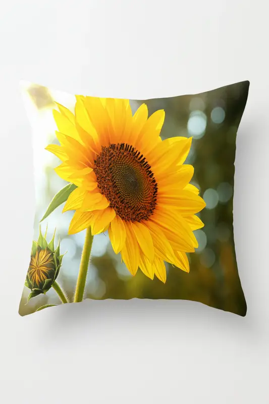 Meilleure Vente Decorative sunflower cushion cover for summer