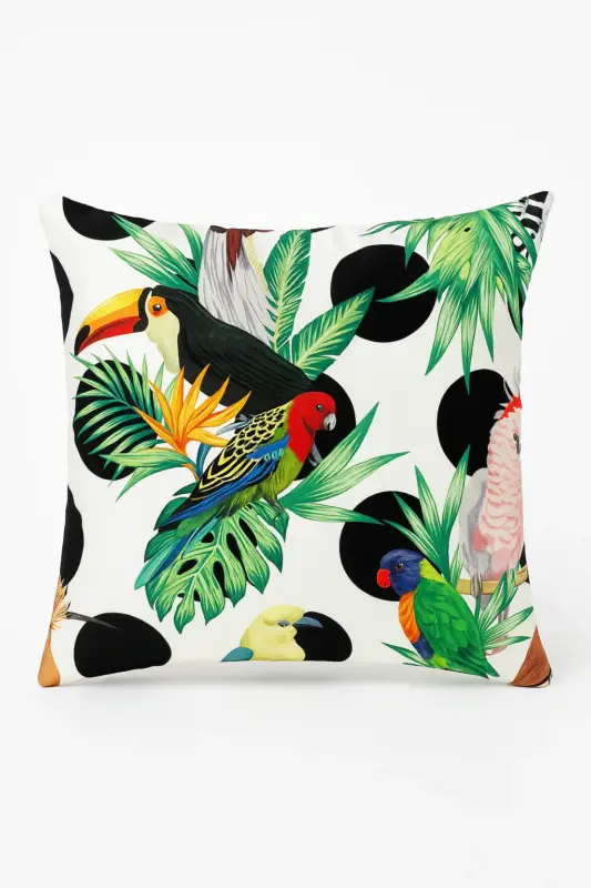 Tropical parrot pattern cushion cover for sofa Haute Qualité