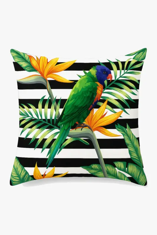 Tropical parrot printed cushion cover for sofa Nouveauté