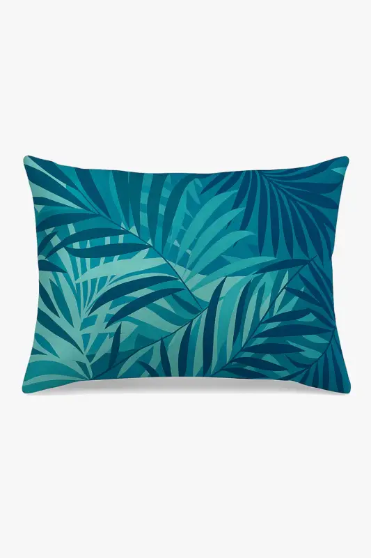 Super Prix Decorative cushion cover with green tropical leaf design 30x50 cm