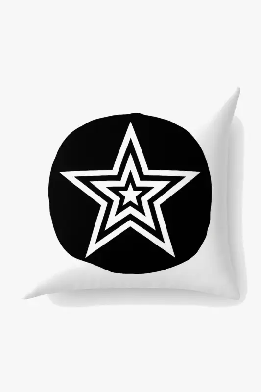 Black and white geometric cushion cover for interior decoration Commander Maintenant