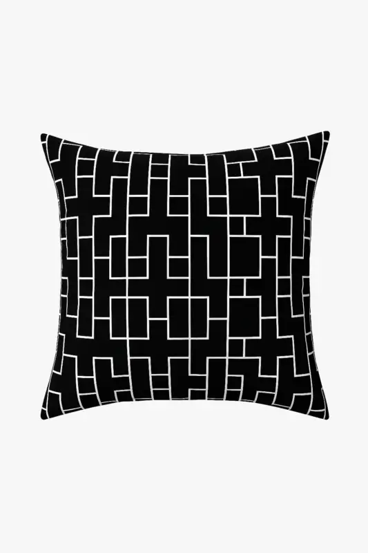 Commande En Gros Black and white geometric cushion cover modern design