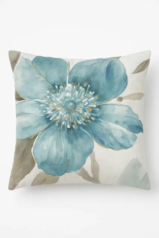 Acheter En Ligne Floral ginkgo leaf cushion cover