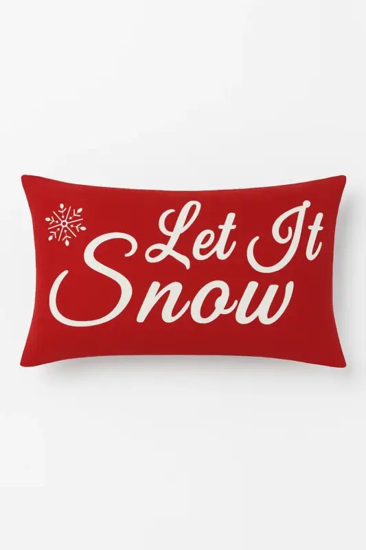 Red christmas cushion cover for home decor Vente Directe