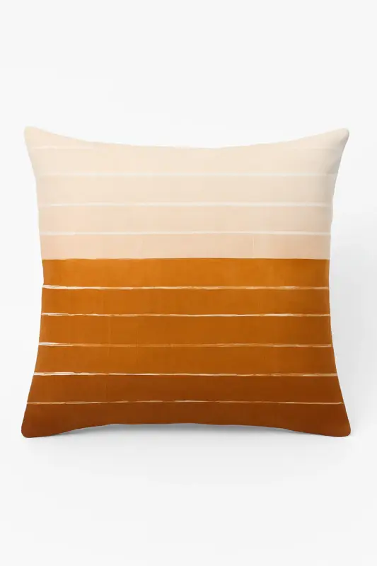 Elegant brown geometric square cushion cover Top Vente