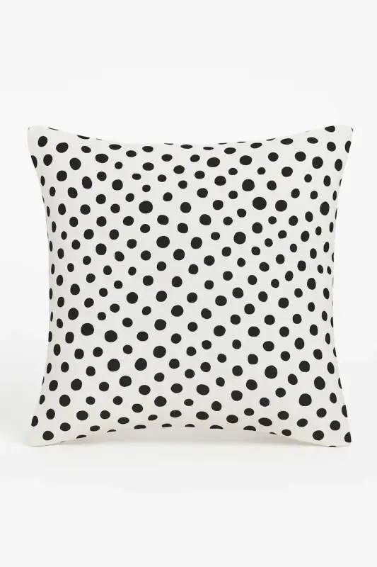 Modern black and white geometric decorative cushion cover Petit Prix