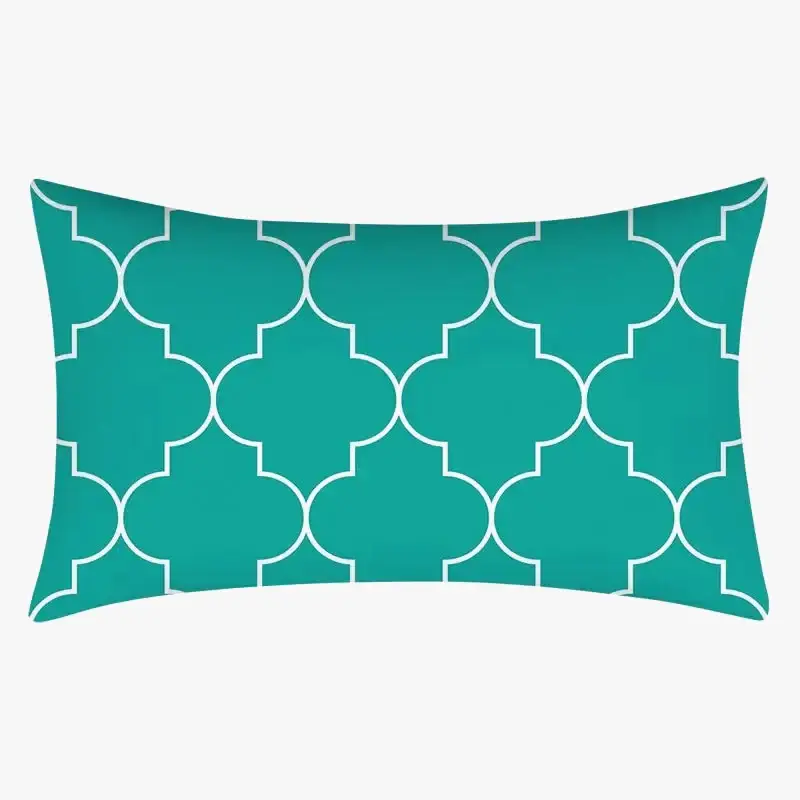 Rectangular cushion cover with elegant geometric mandala pattern 30... Certifié