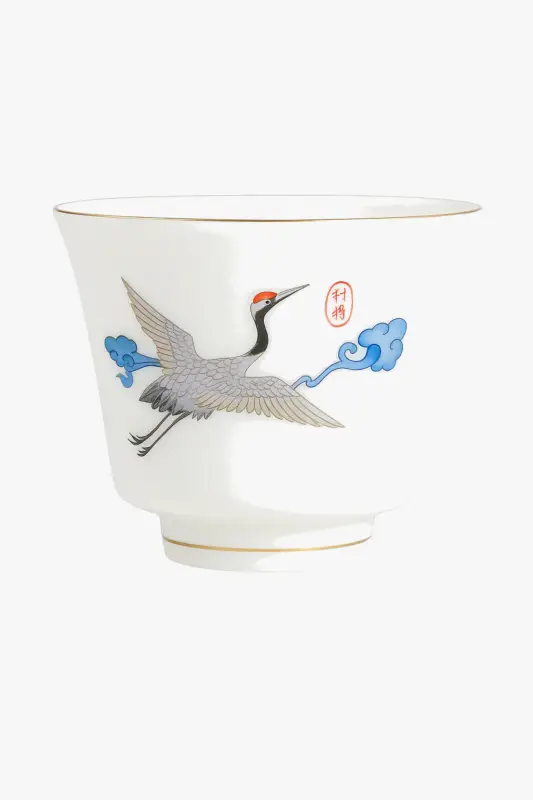 Hand-painted ceramic teacup, chinese style Commander Vite