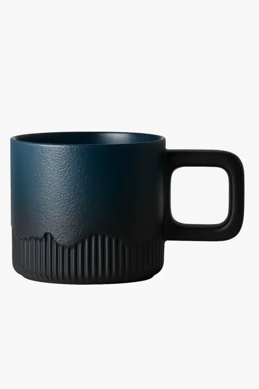 Mini minimalist hand-drawn ceramic tea cup 70ml Dernier Modèle